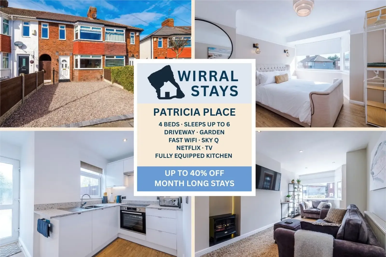View Patricia Place, Wirral lux Contractor/Family Stays, Birkenhead Patricia Place, Wirral lux Contractor/Family Stays, Birkenhead serviced apartment - Birkenhead - VivreStays