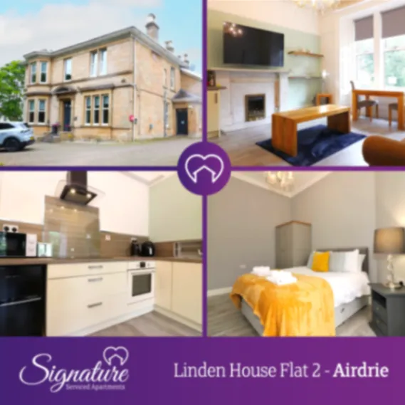 Linden House - Flat 2 - Airdrie Airdrie - Apartment serviced apartment - Airdrie - VivreStays